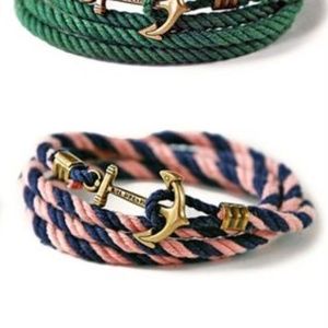 Kiel James Patrick Lanyard Hitch Collection Bracelet, Navy and Pink